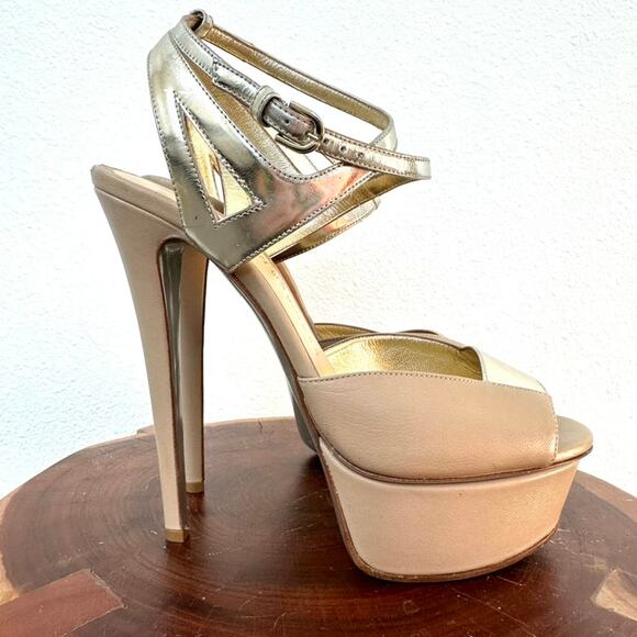 Nando Muzi Platform Heels, Size 38.5, 8.5 US Excellent Condition - Picture 5 of 9